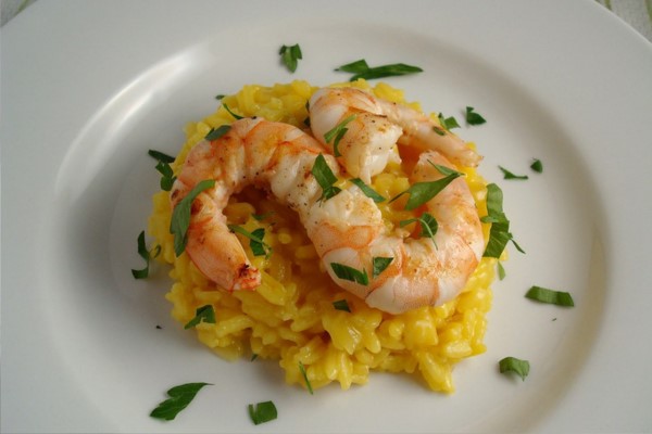 Risoto de limão siciliano